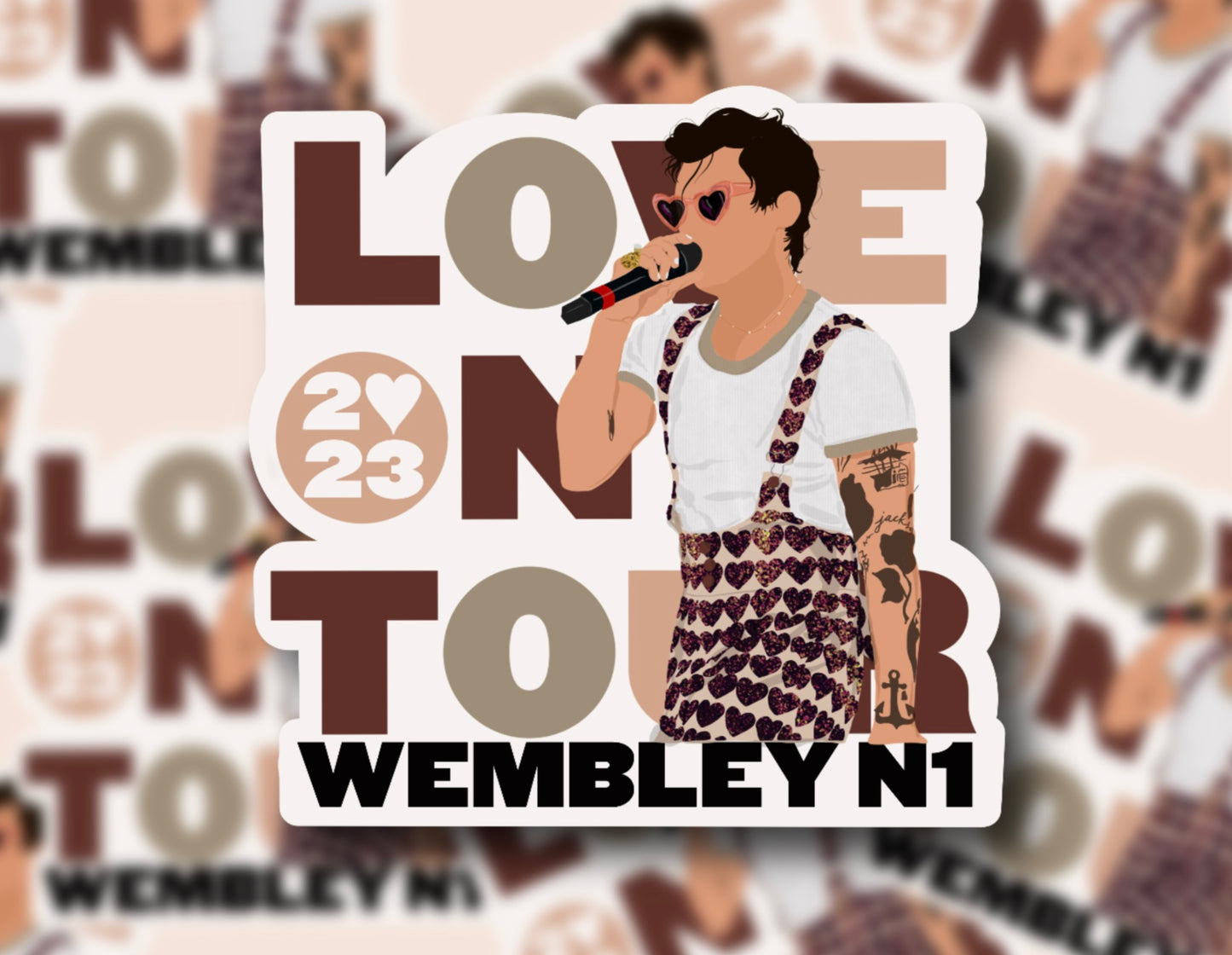 HSLOT23 WEMBLEY N1 GLOSSY VINYL STICKER