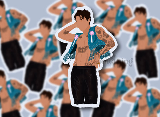 HSLOT23 BARCELONA GLOSSY VINYL STICKER