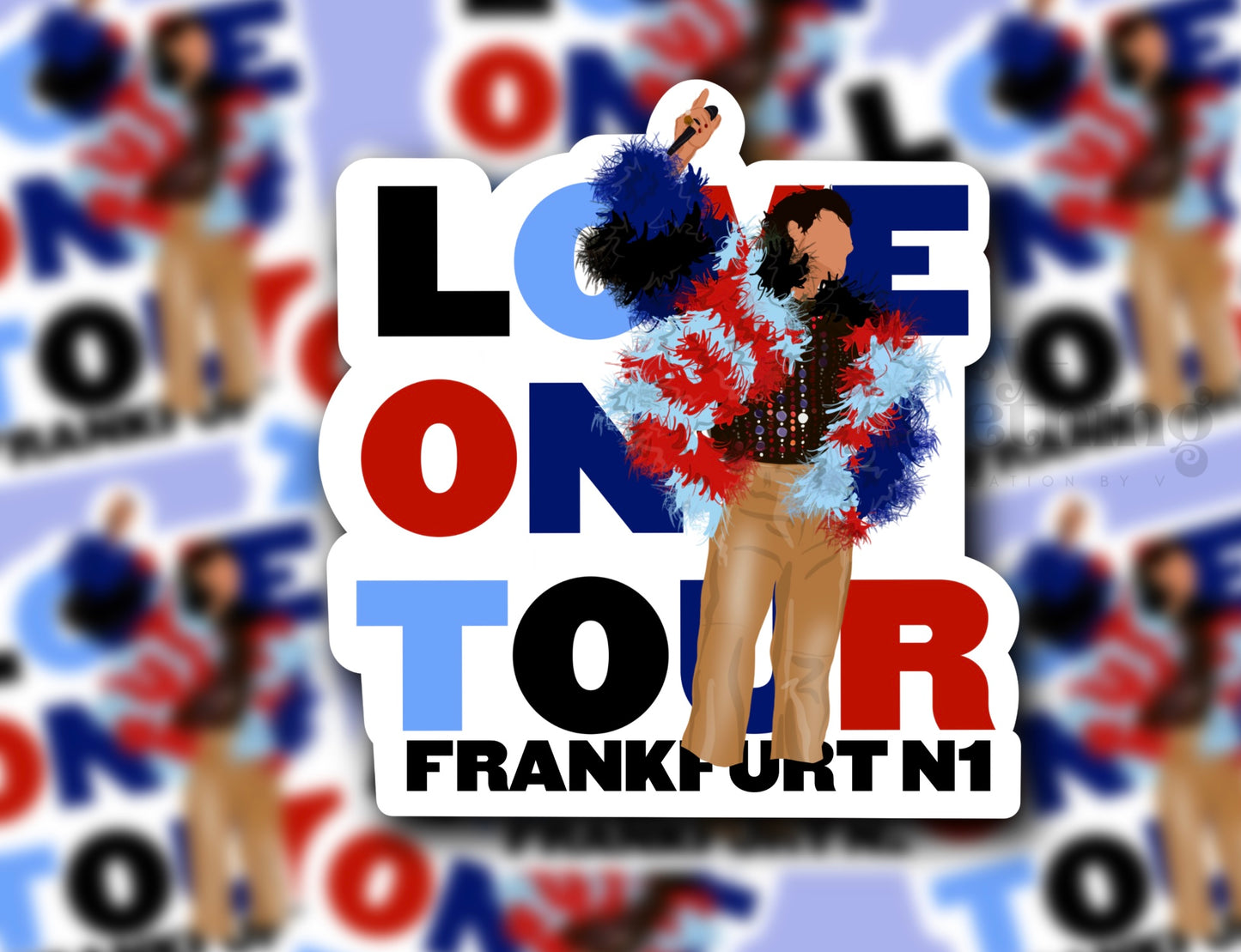 HSLOT23 FRANKFURT N1 GLOSSY VINYL STICKER