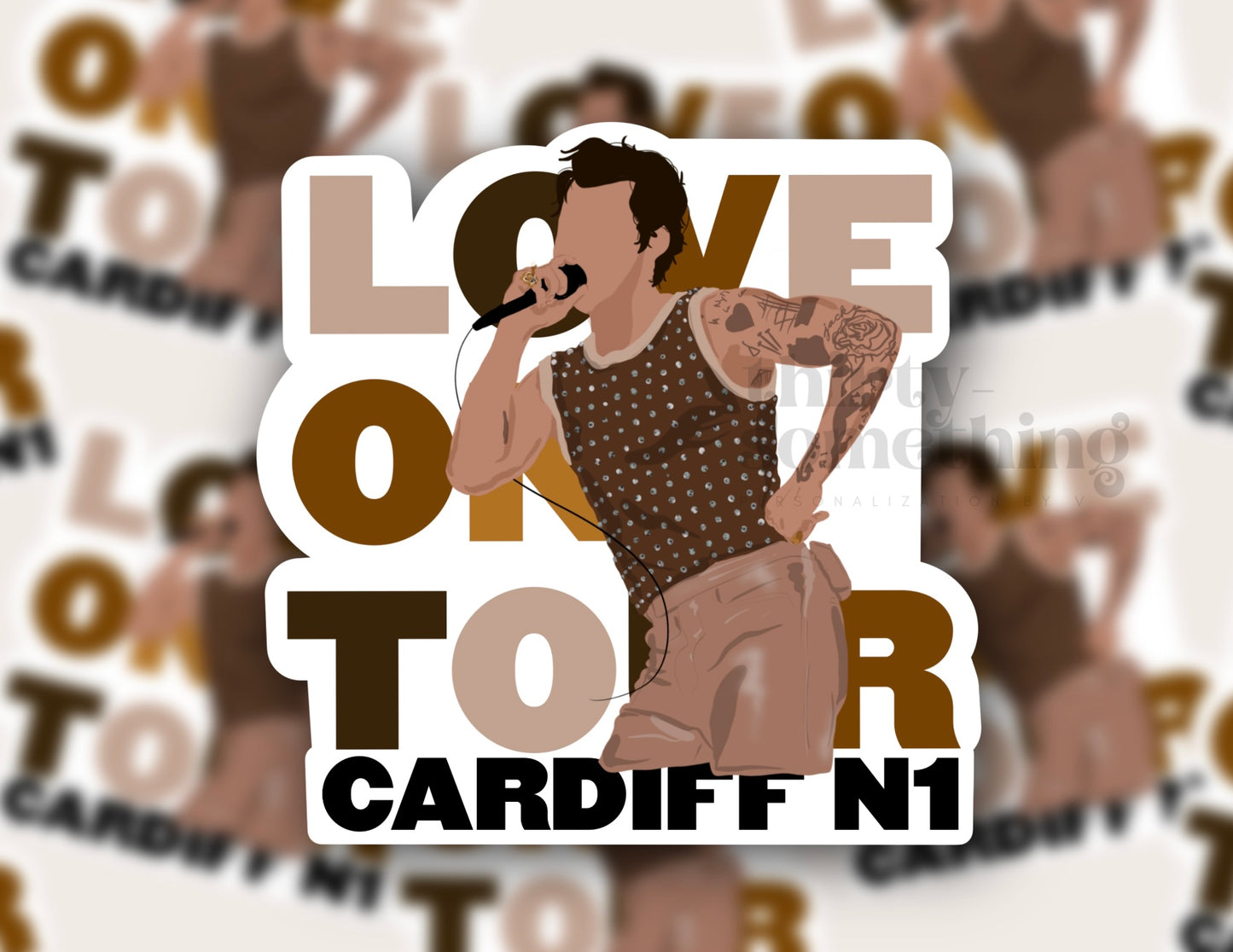 HSLOT23 CARDIFF N1 GLOSSY VINYL STICKER