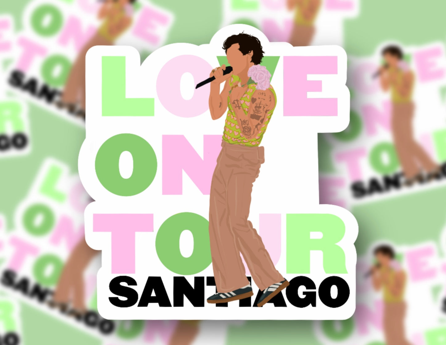 HSLOT23 SANTIAGO GLOSSY VINYL STICKER