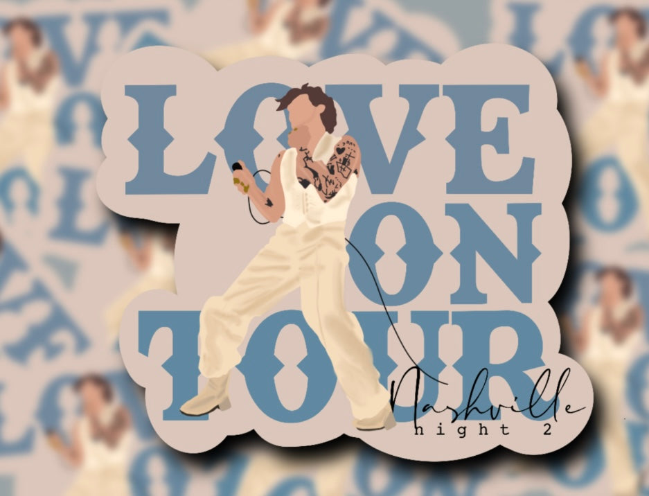 Love on Tour 2021 Outfit Glossy Vinyl Stickers