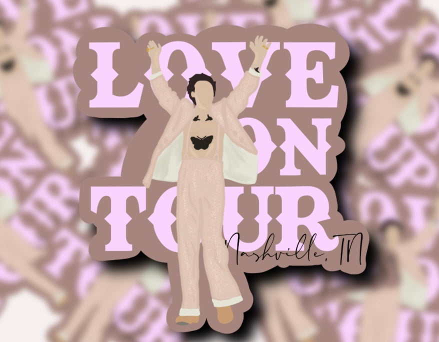 Love on Tour 2021 Outfit Glossy Vinyl Stickers