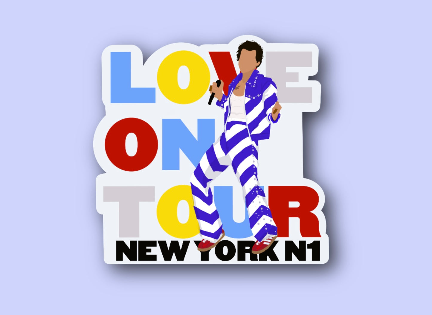 HSLOT22 NEW YORK N1 GLOSSY VINYL STICKER