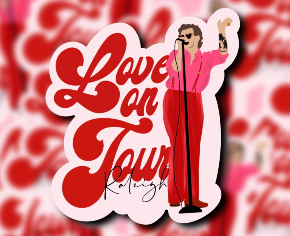 Love on Tour 2021 Outfit Glossy Vinyl Stickers
