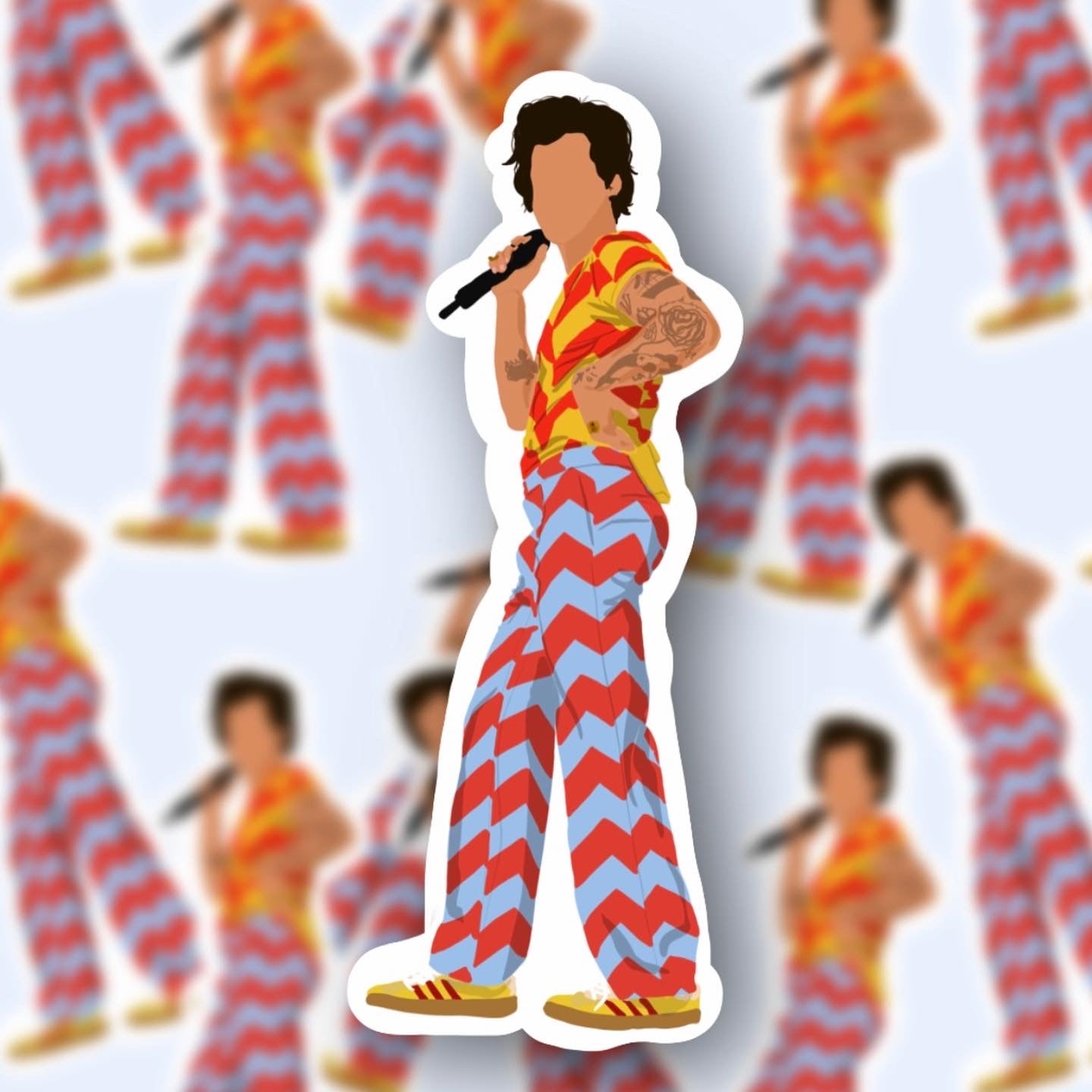 HSLOT22 AUSTIN N4 GLOSSY VINYL STICKER