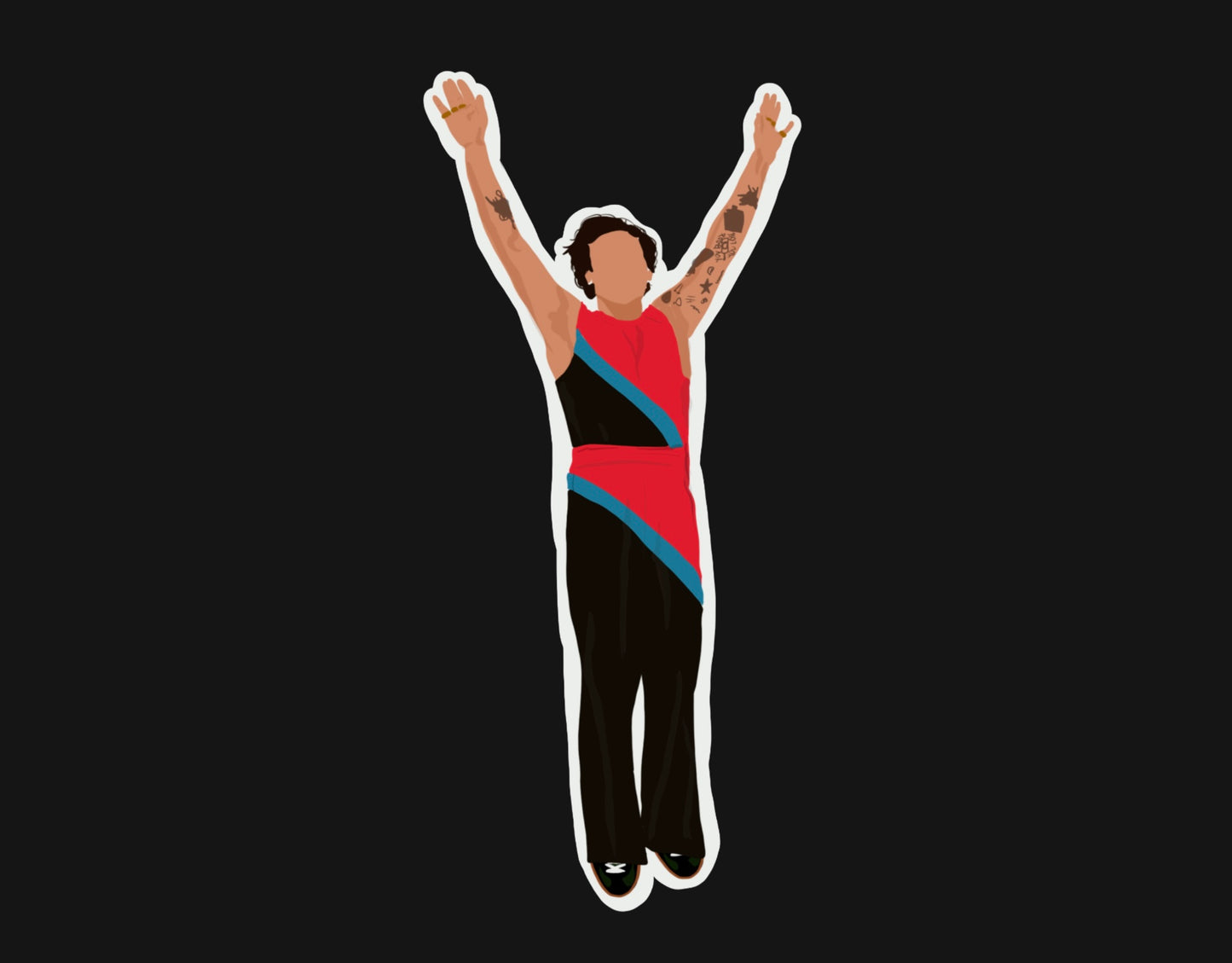 HSLOT22 NEW YORK N8 GLOSSY VINYL STICKER