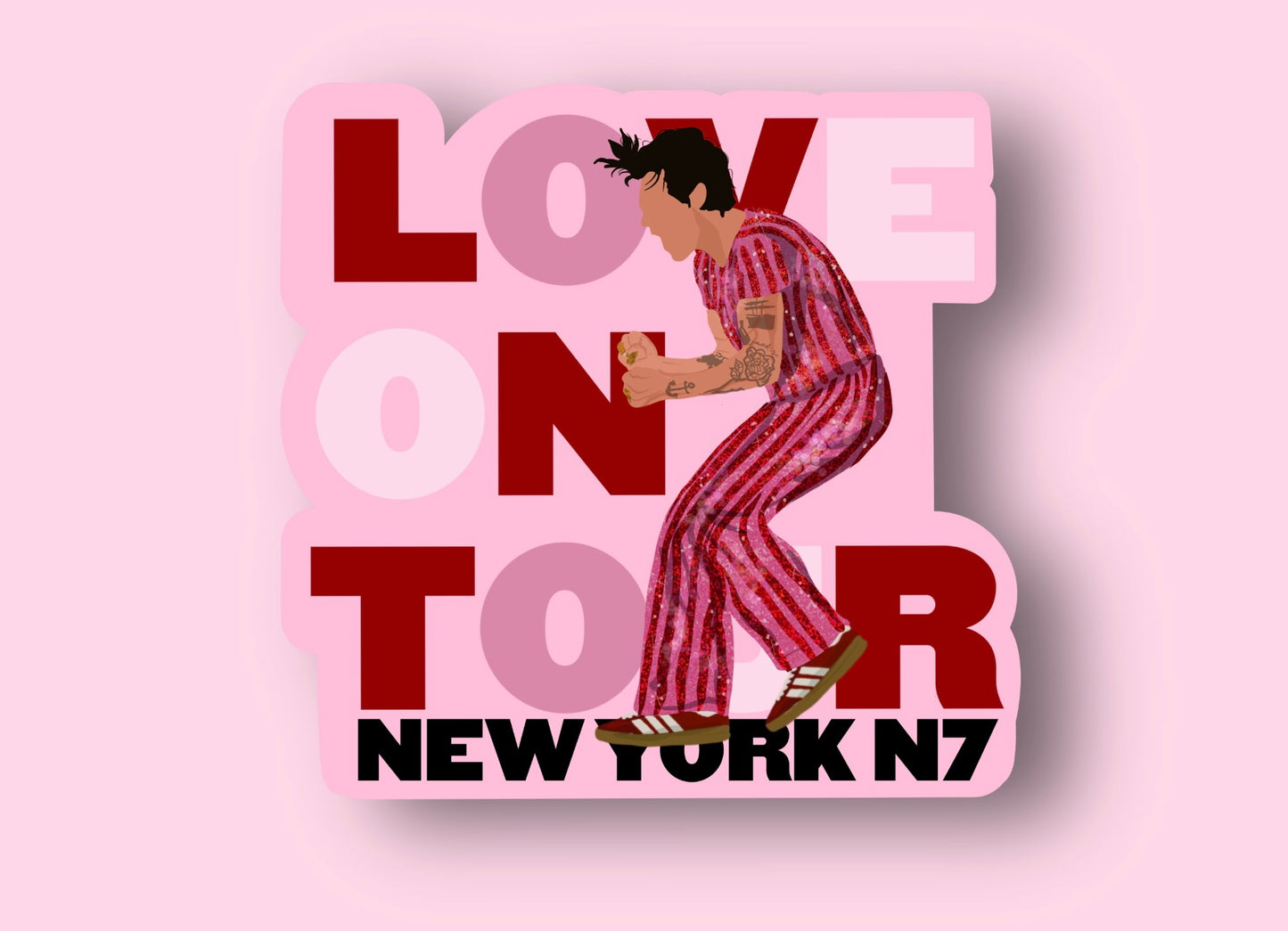 HSLOT22 NEW YORK N7 GLOSSY VINYL STICKER