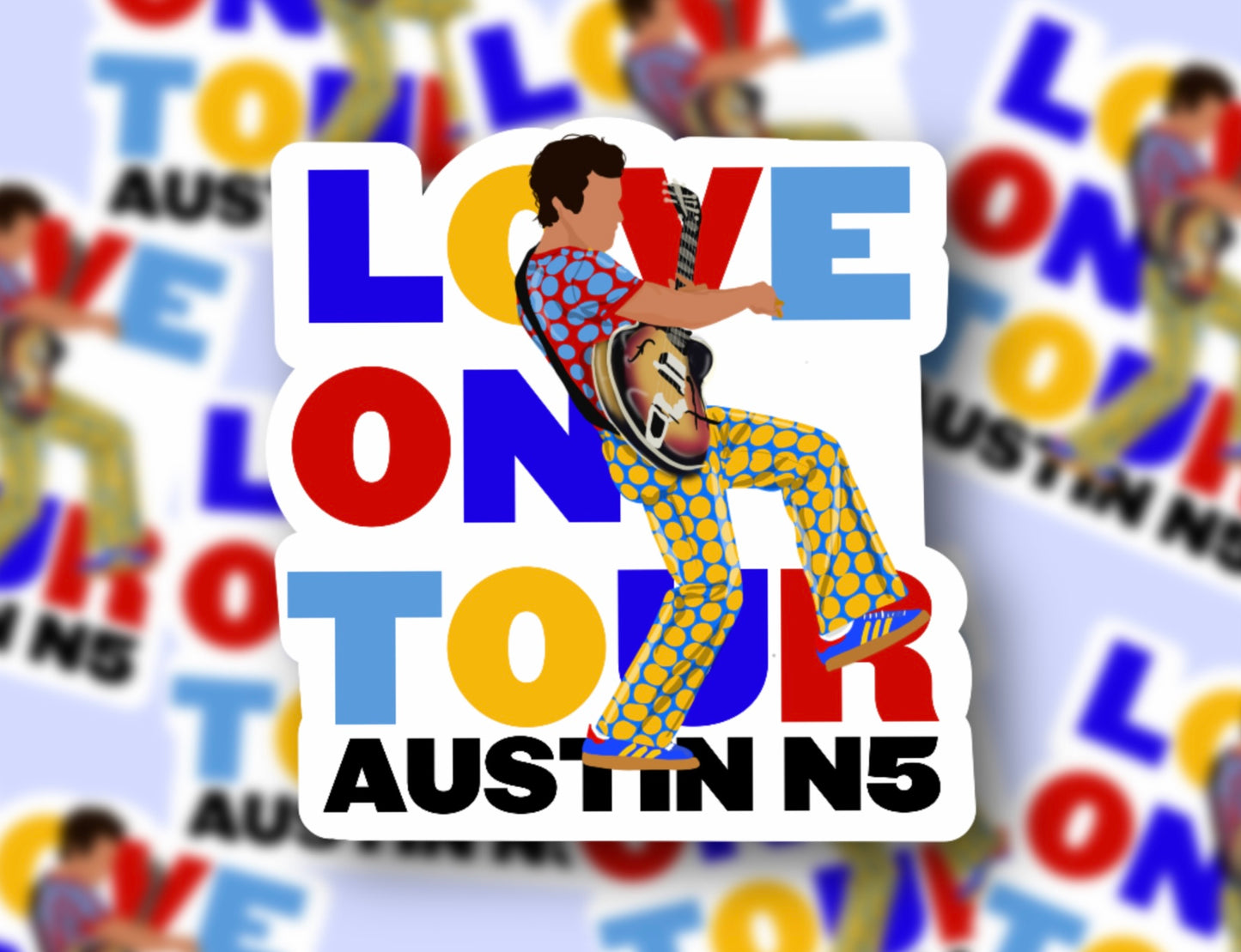 HSLOT22 AUSTIN N5 GLOSSY VINYL STICKER