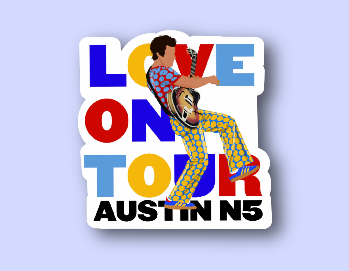 HSLOT22 AUSTIN N5 GLOSSY VINYL STICKER