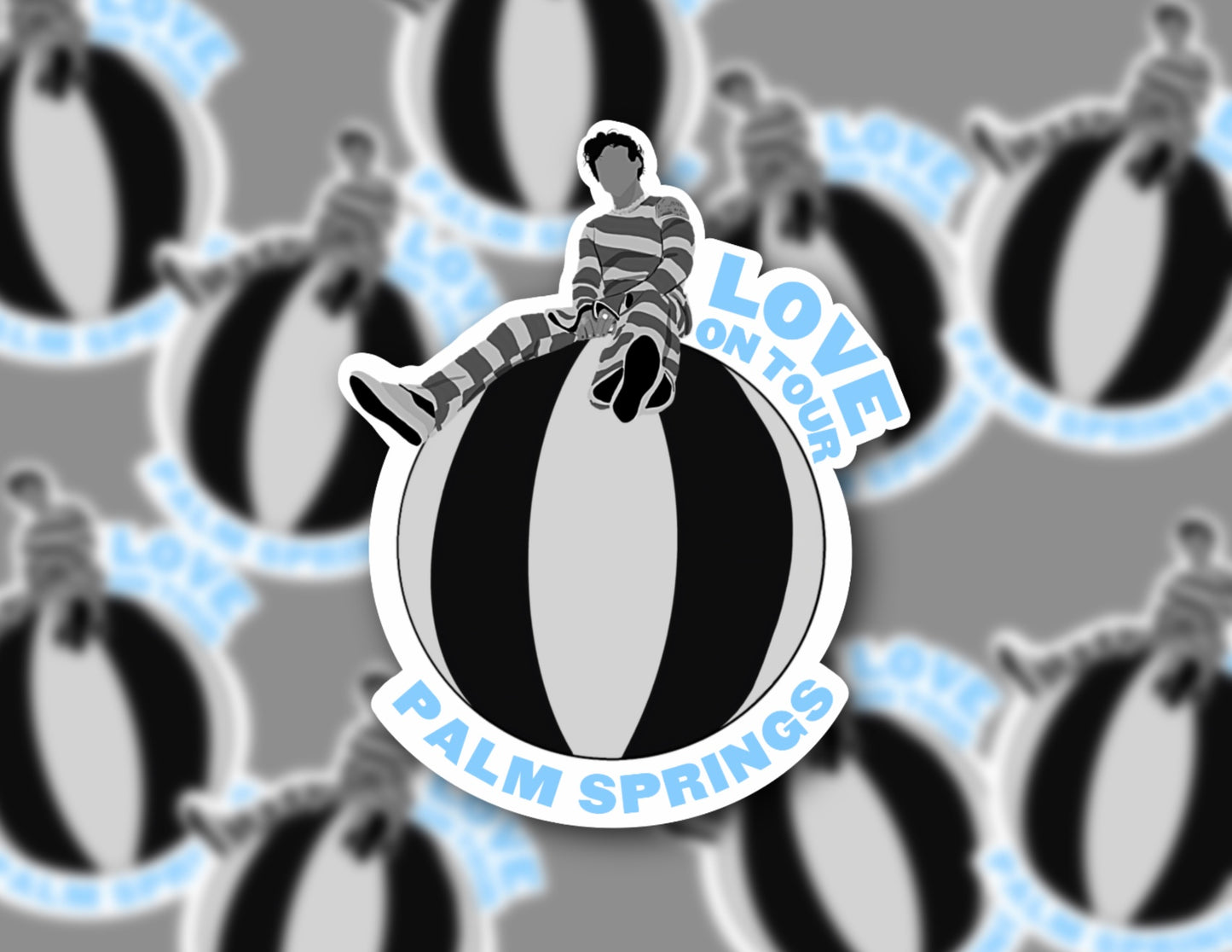 HSLOT23 PALM SPRINGS ARENA BALL STICKER