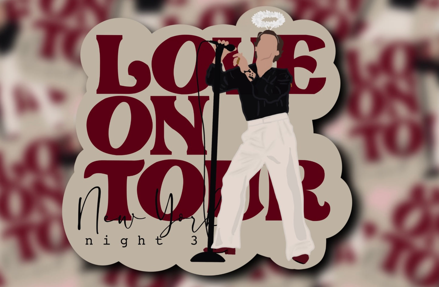 Love on Tour 2021 Outfit Glossy Vinyl Stickers