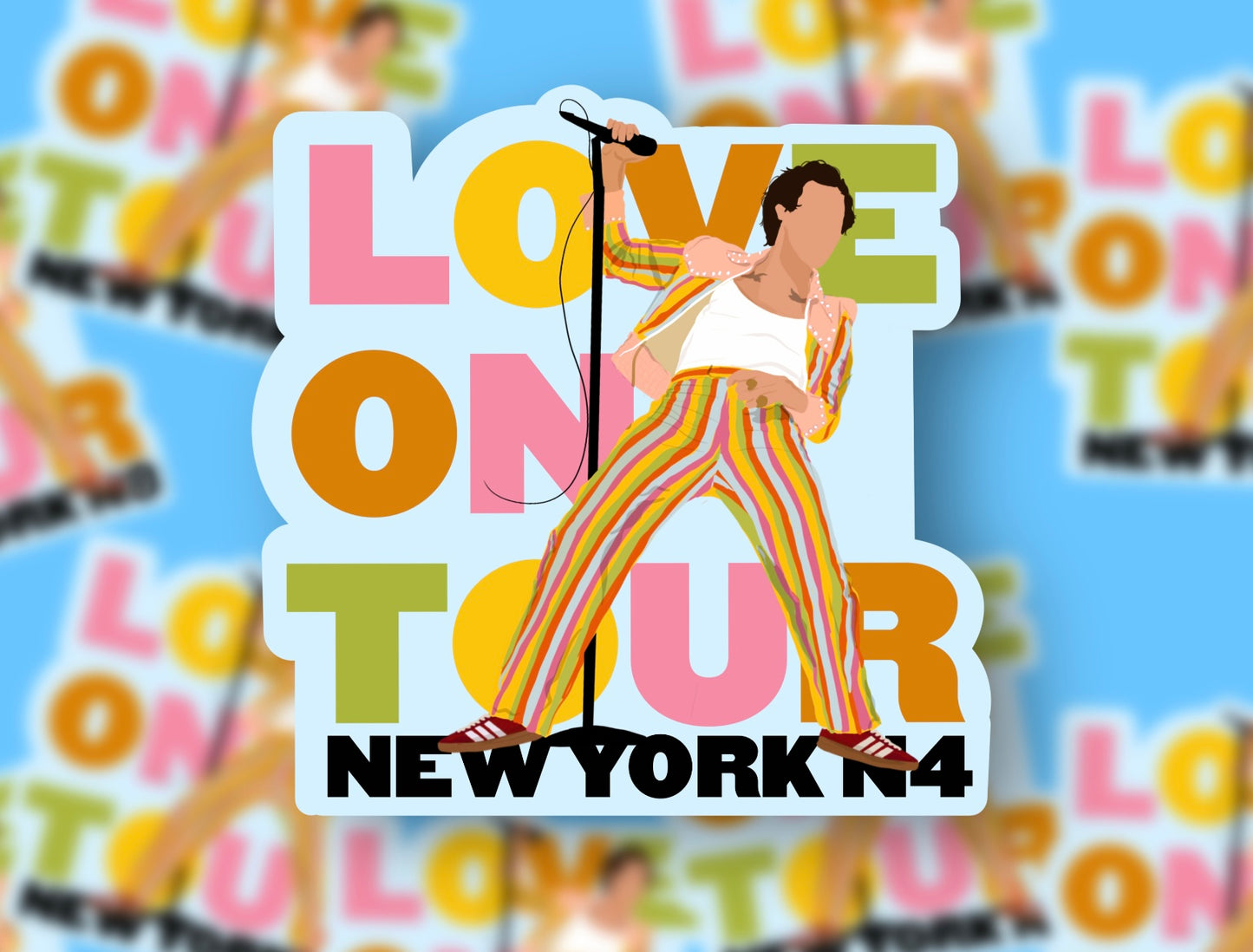 HSLOT22 NEW YORK N4 GLOSSY VINYL STICKER