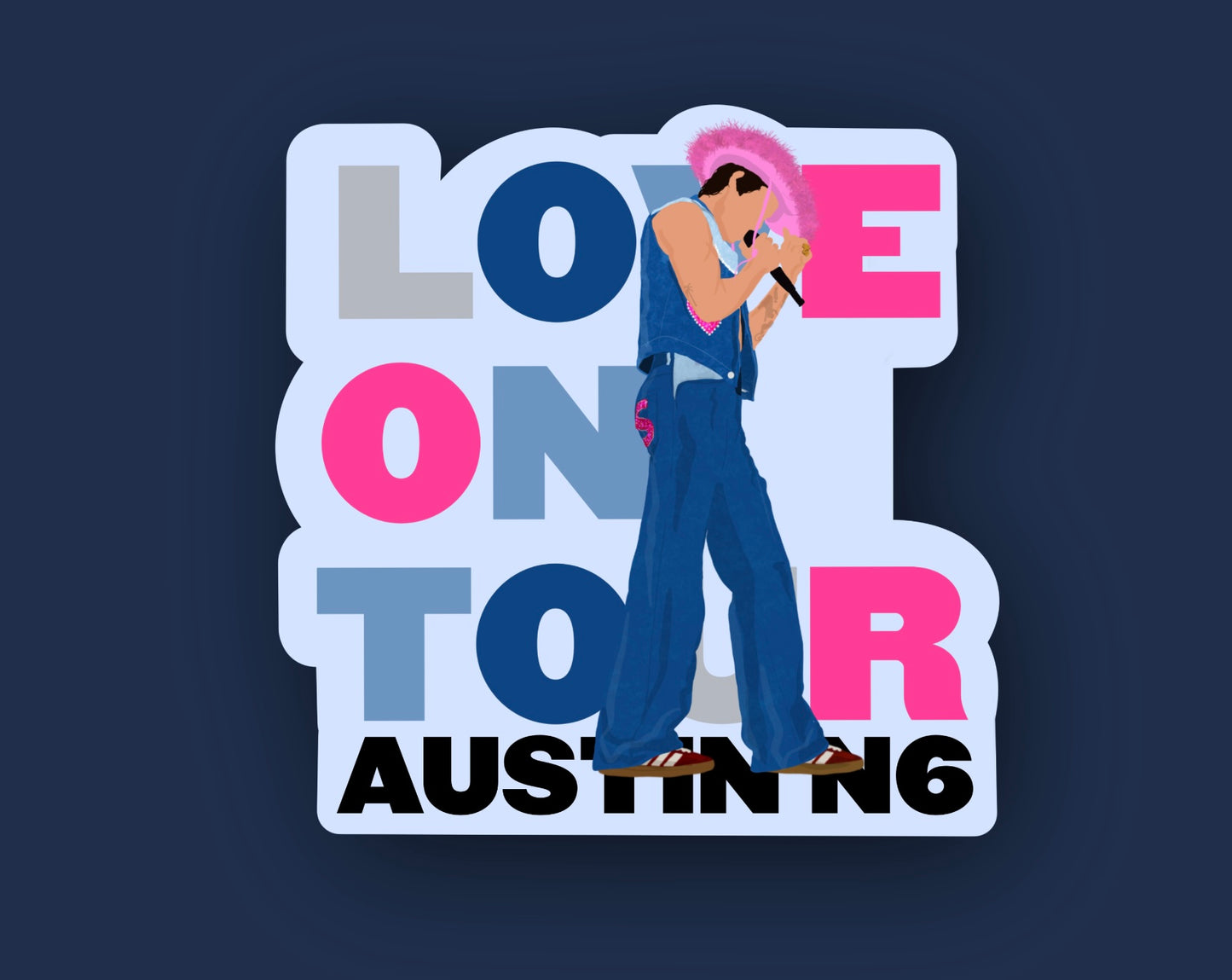 HSLOT22 AUSTIN N6 GLOSSY VINYL STICKER
