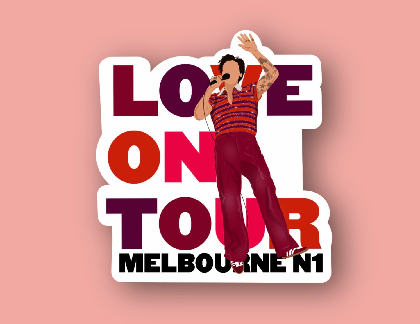 HSLOT23 MELBOURNE N1 GLOSSY VINYL STICKER