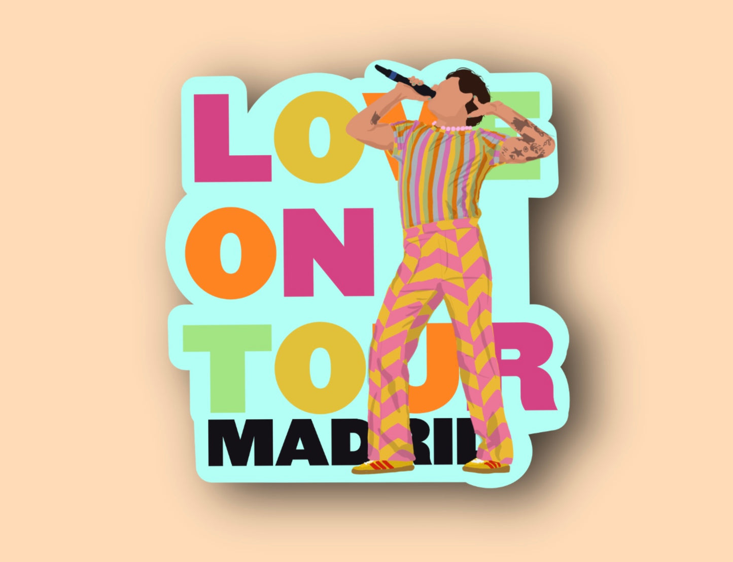HSLOT22 MADRID GLOSSY VINYL STICKER