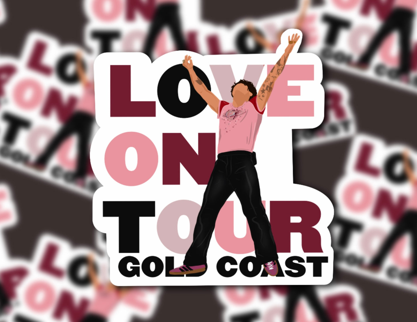 HSLOT23 GOLD COAST GLOSSY VINYL STICKER