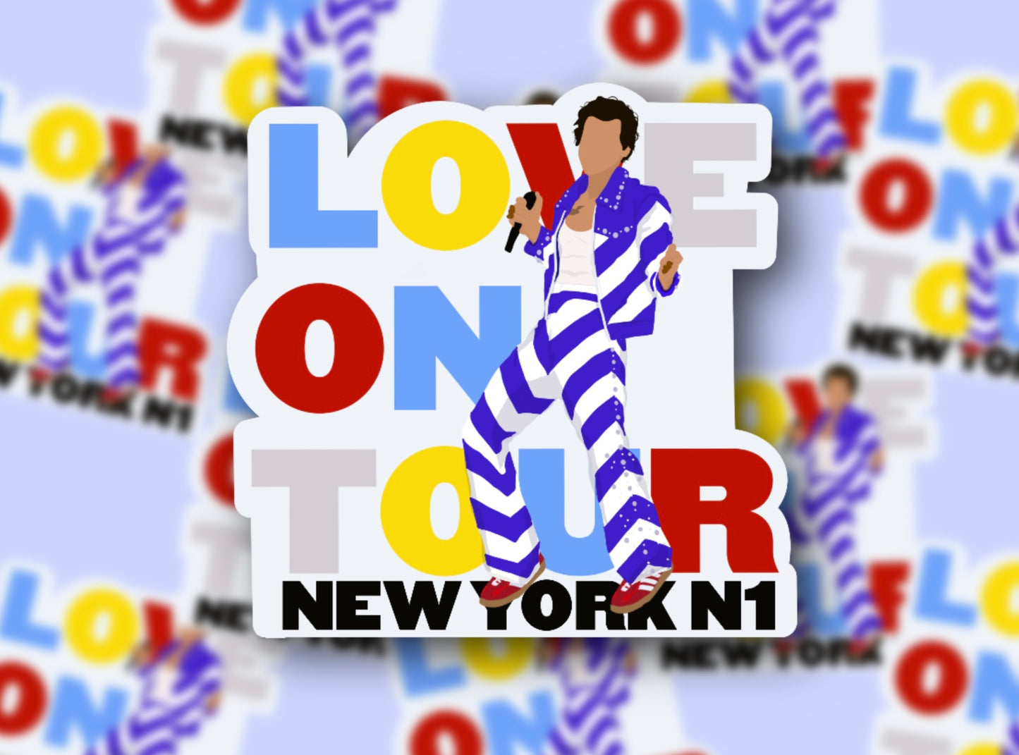HSLOT22 NEW YORK N1 GLOSSY VINYL STICKER