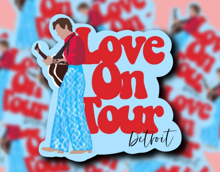 Love on Tour 2021 Outfit Glossy Vinyl Stickers
