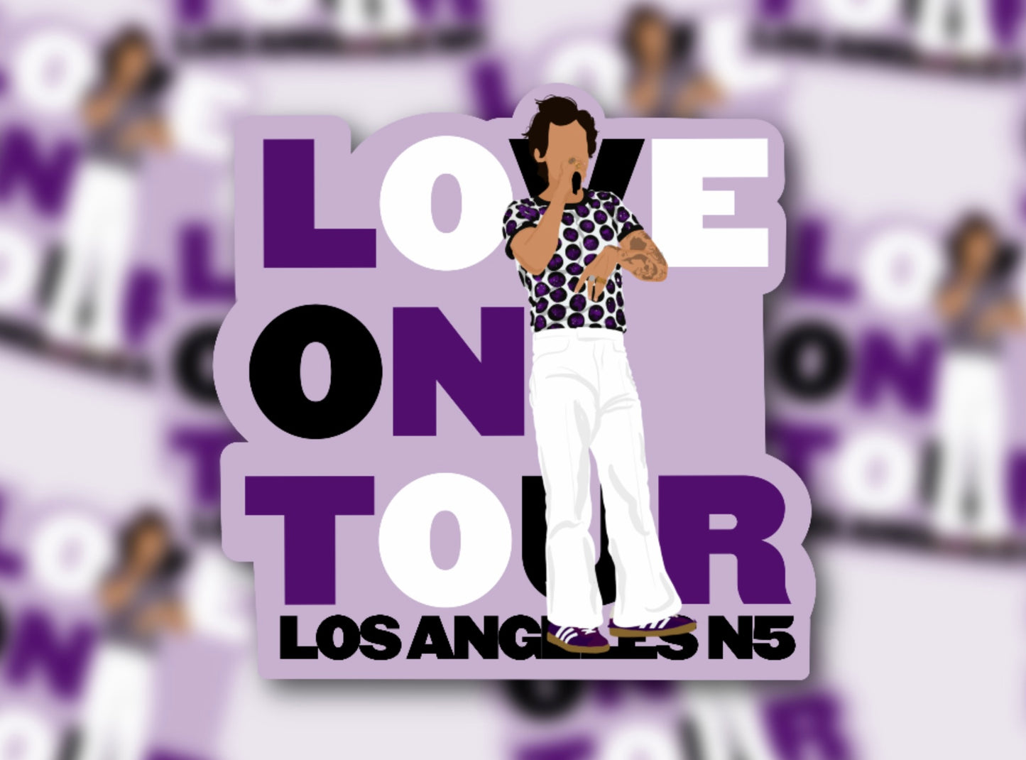 HSLOT22 LOS ANGELES N5 GLOSSY VINYL STICKER
