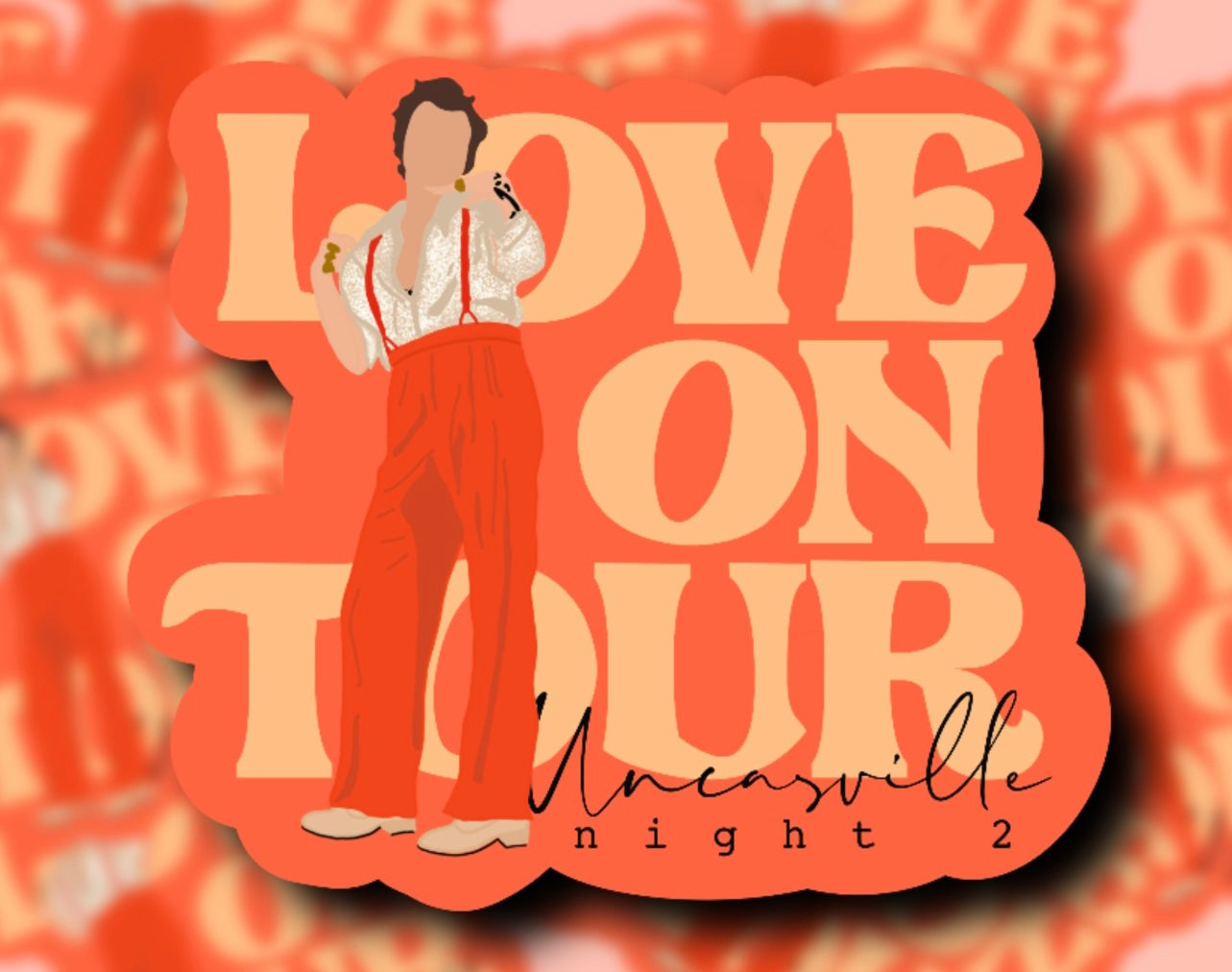 Love on Tour 2021 Outfit Glossy Vinyl Stickers