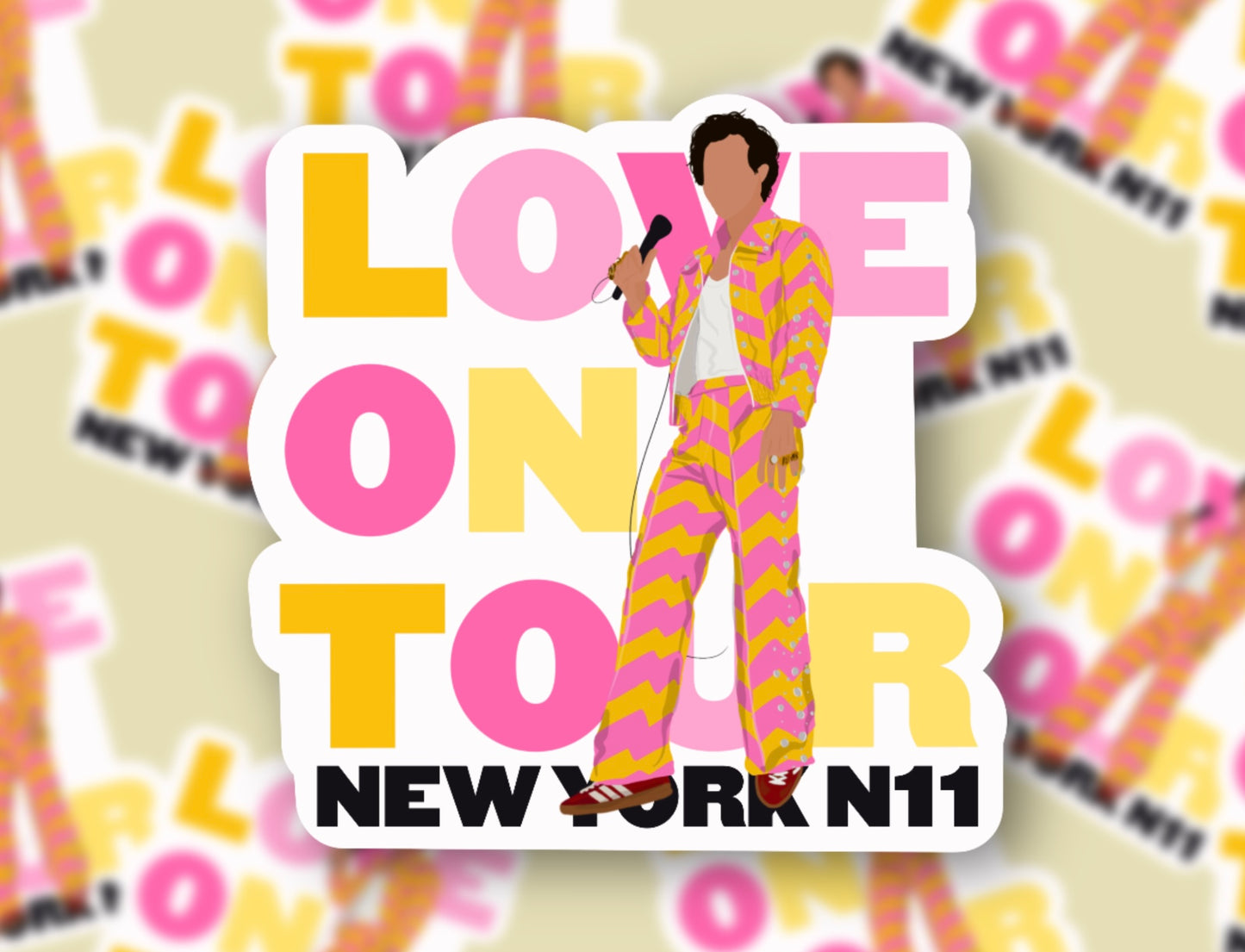 HSLOT22 NEW YORK N11 GLOSSY VINYL STICKER