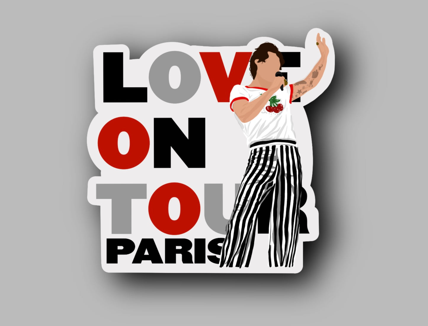 HSLOT22 PARIS GLOSSY VINYL STICKER