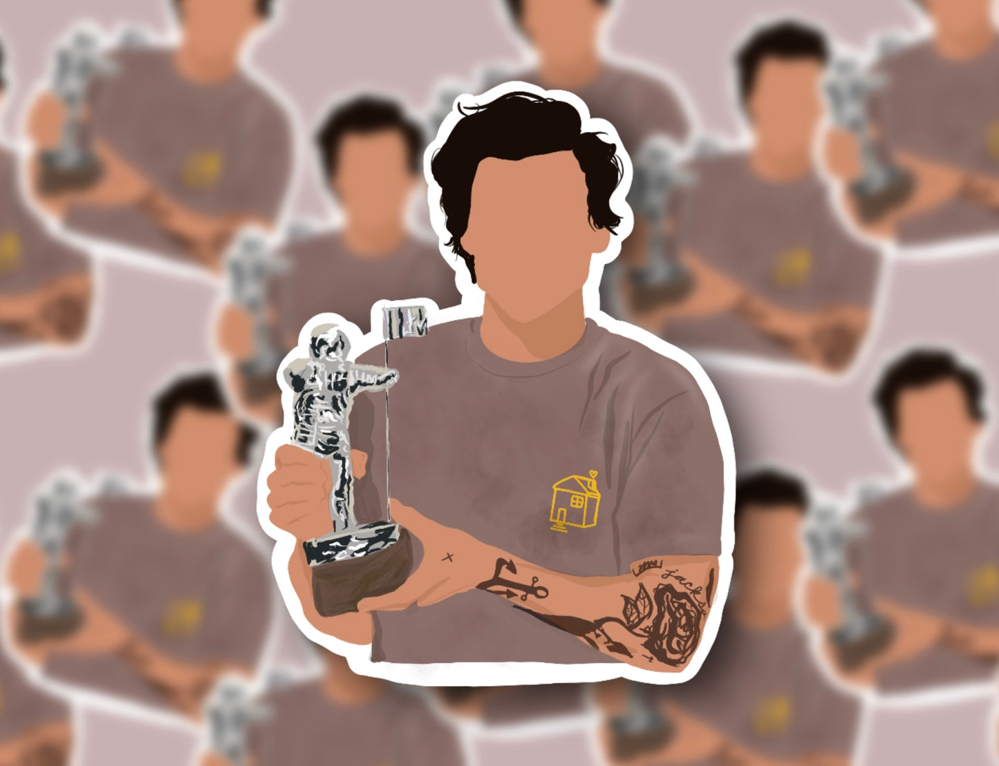 HARRY MOONMAN GLOSSY VINYL STICKER