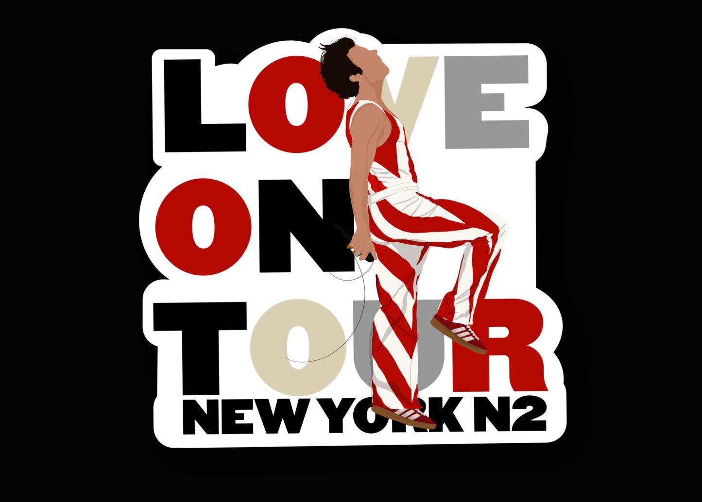 HSLOT22 NEW YORK N2 GLOSSY VINYL STICKER