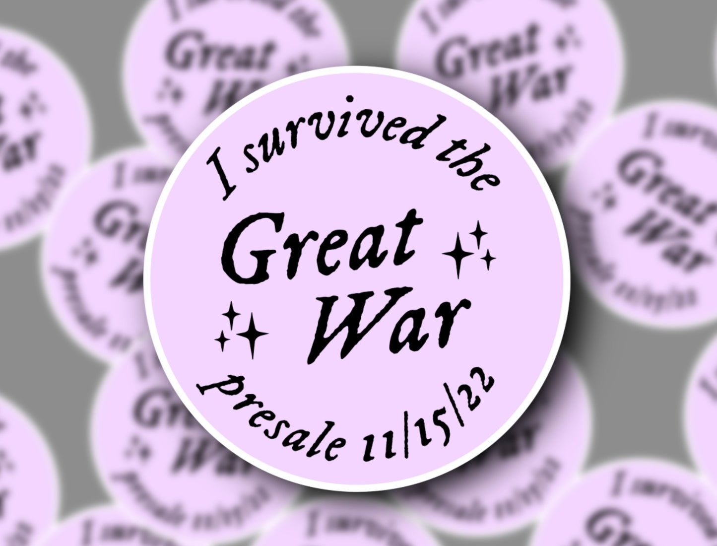 GREAT WAR BADGE OF HONOR GLOSSY VINYL STICKER