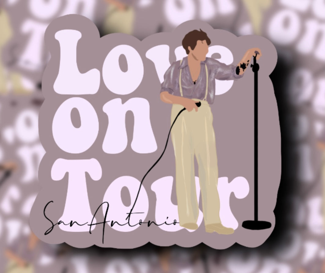Love on Tour 2021 Outfit Glossy Vinyl Stickers