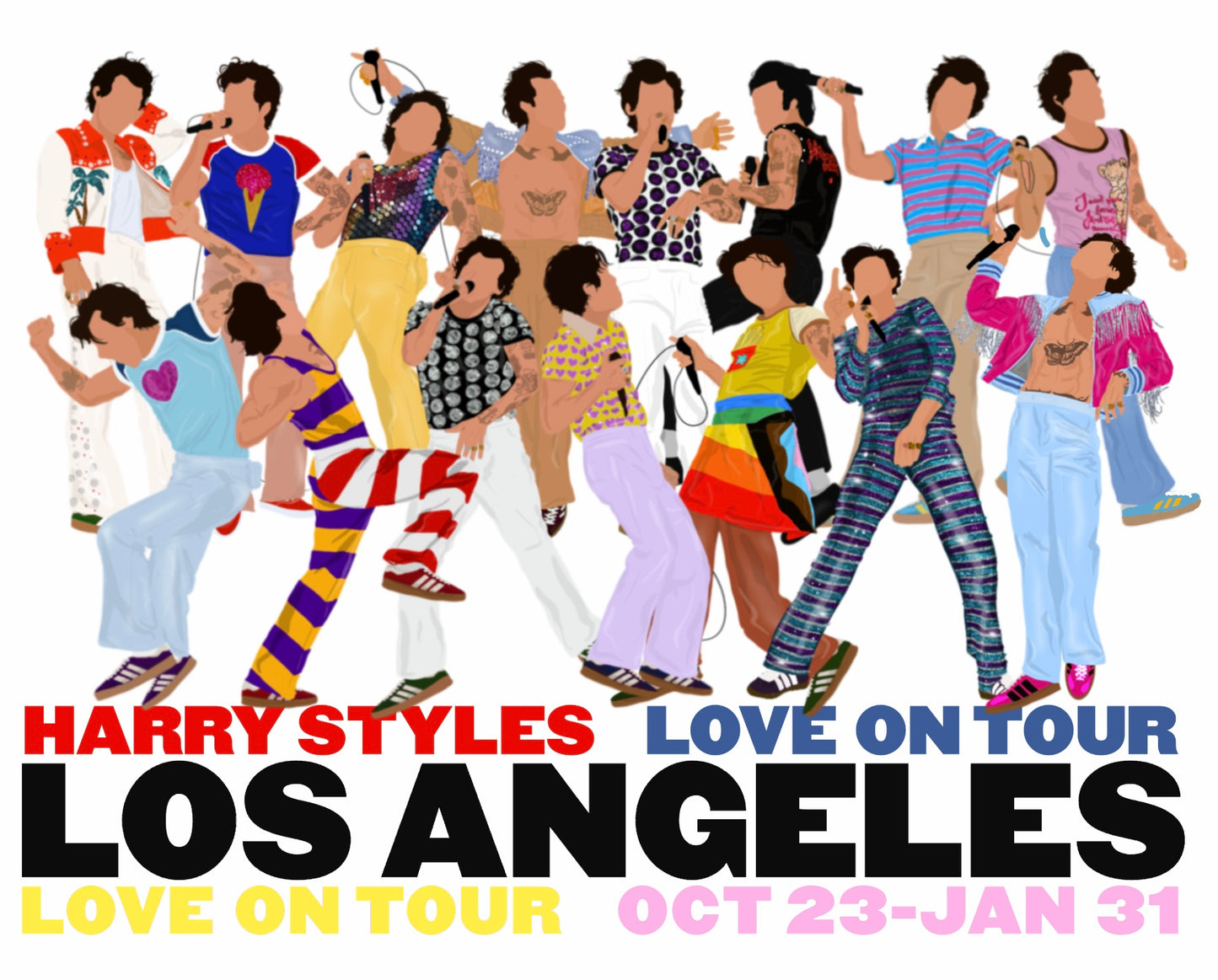 LOVE ON TOUR LOS ANGELES PRINT/POSTER PLEASE READ BEFORE ORDERING