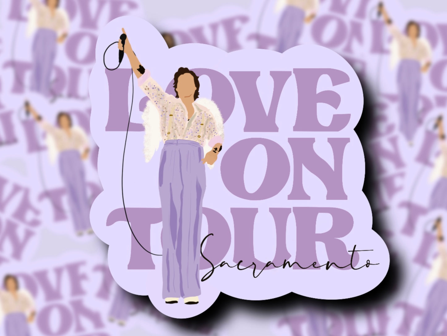 Love on Tour 2021 Outfit Glossy Vinyl Stickers