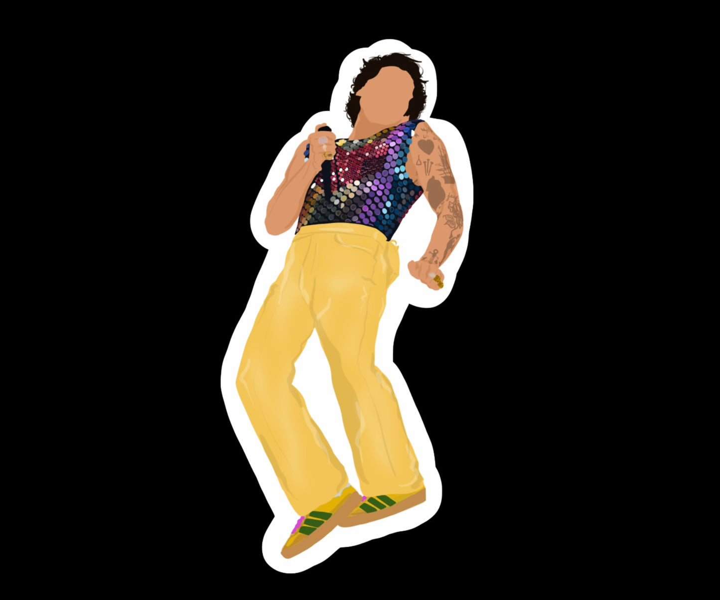 HSLOT22 LOS ANGELES N3 GLOSSY VINYL STICKER