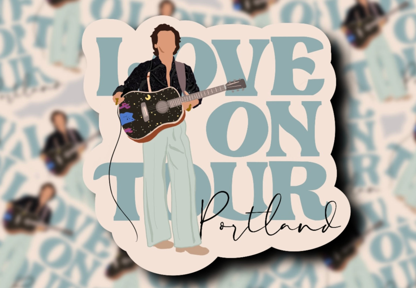 Love on Tour 2021 Outfit Glossy Vinyl Stickers