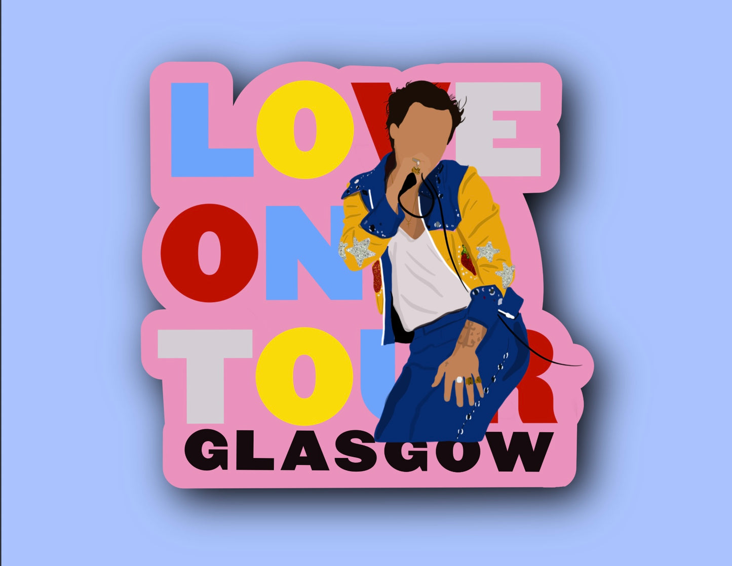 HSLOT22 GLASGOW Glossy Vinyl Sticker