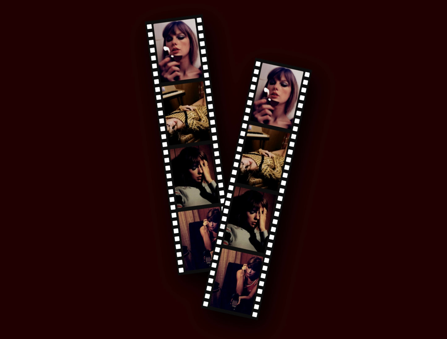 MIDNIGHTS ALBUM COVERS PHOTO STRIP GLOSSY VINYL STICKER