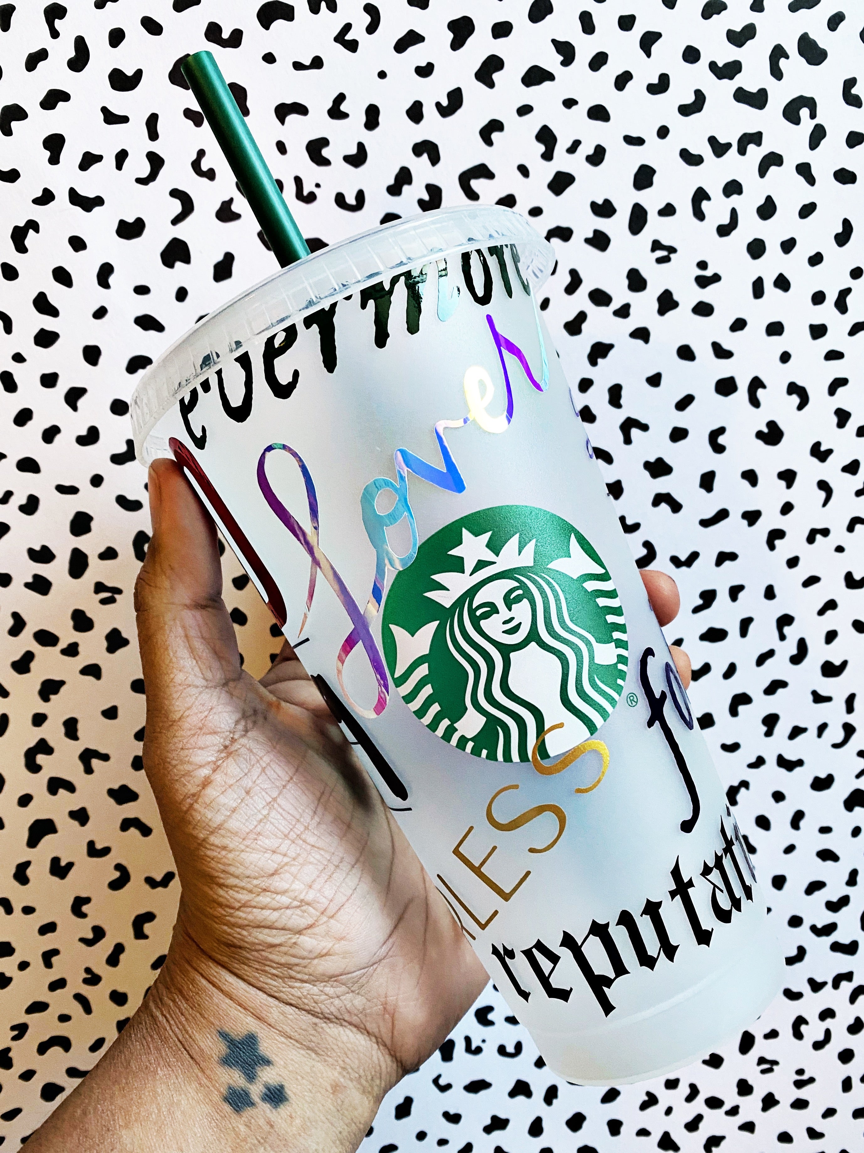 lv starbucks cup with name