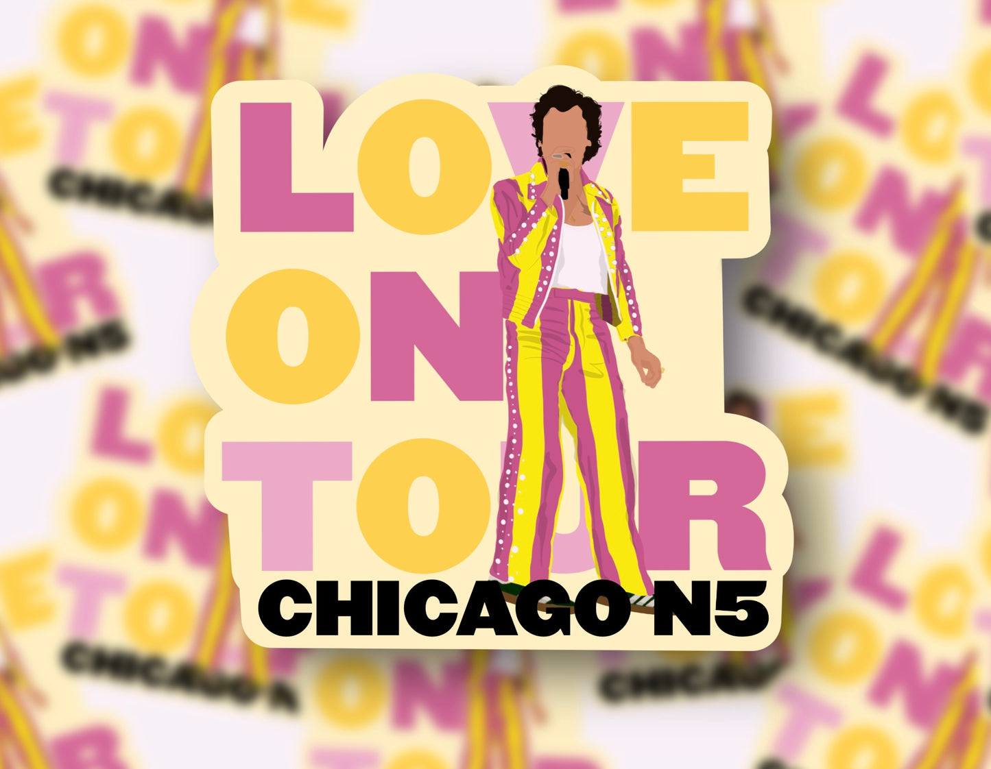 HSLOT22 CHICAGO N5 GLOSSY VINYL STICKER