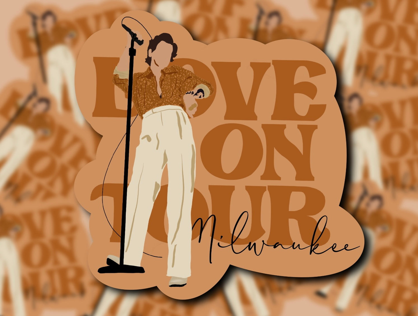 Love on Tour 2021 Outfit Glossy Vinyl Stickers