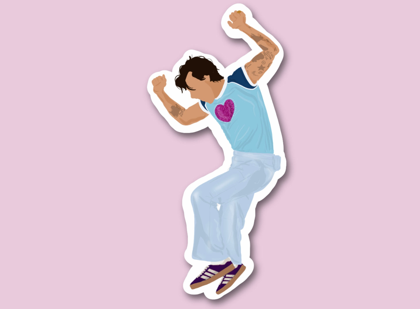 HSLOT22 LOS ANGELES N9 GLOSSY VINYL STICKER