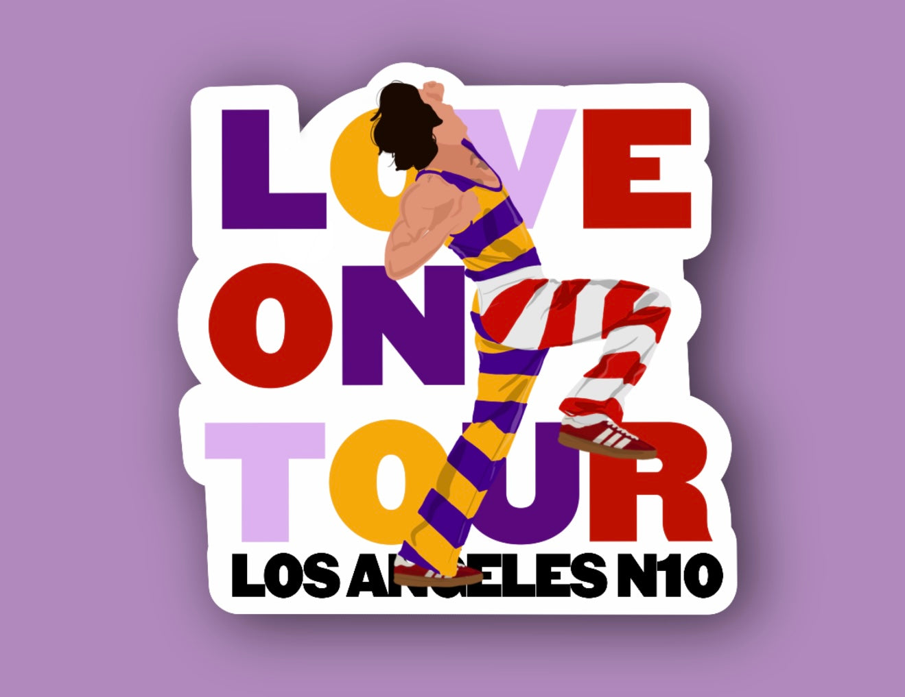 HSLOT22 LOS ANGELES N10 GLOSSY VINYL STICKER
