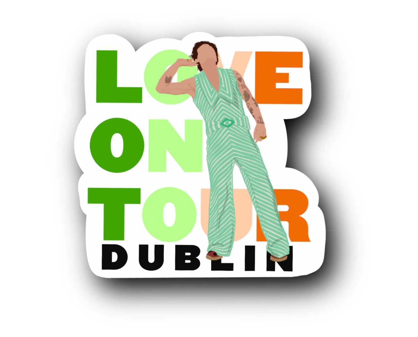 HSLOT22 DUBLIN Glossy Vinyl Sticker
