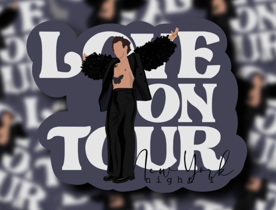 Love on Tour 2021 Outfit Glossy Vinyl Stickers