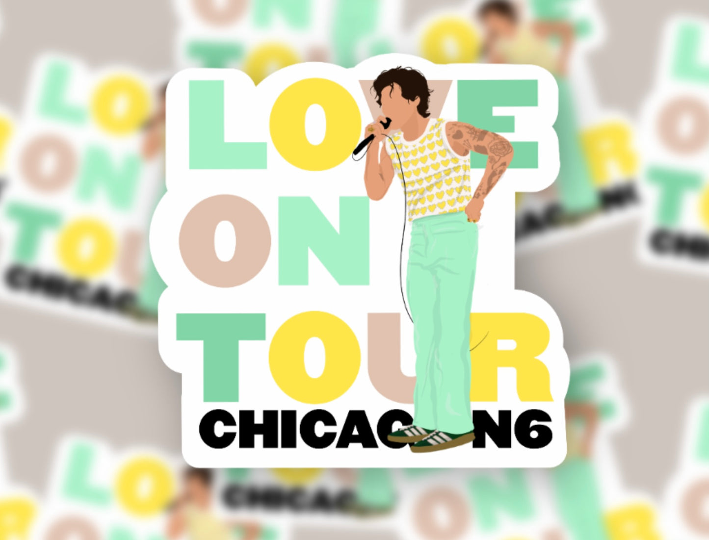 HSLOT22 CHICAGO N6 GLOSSY VINYL STICKER