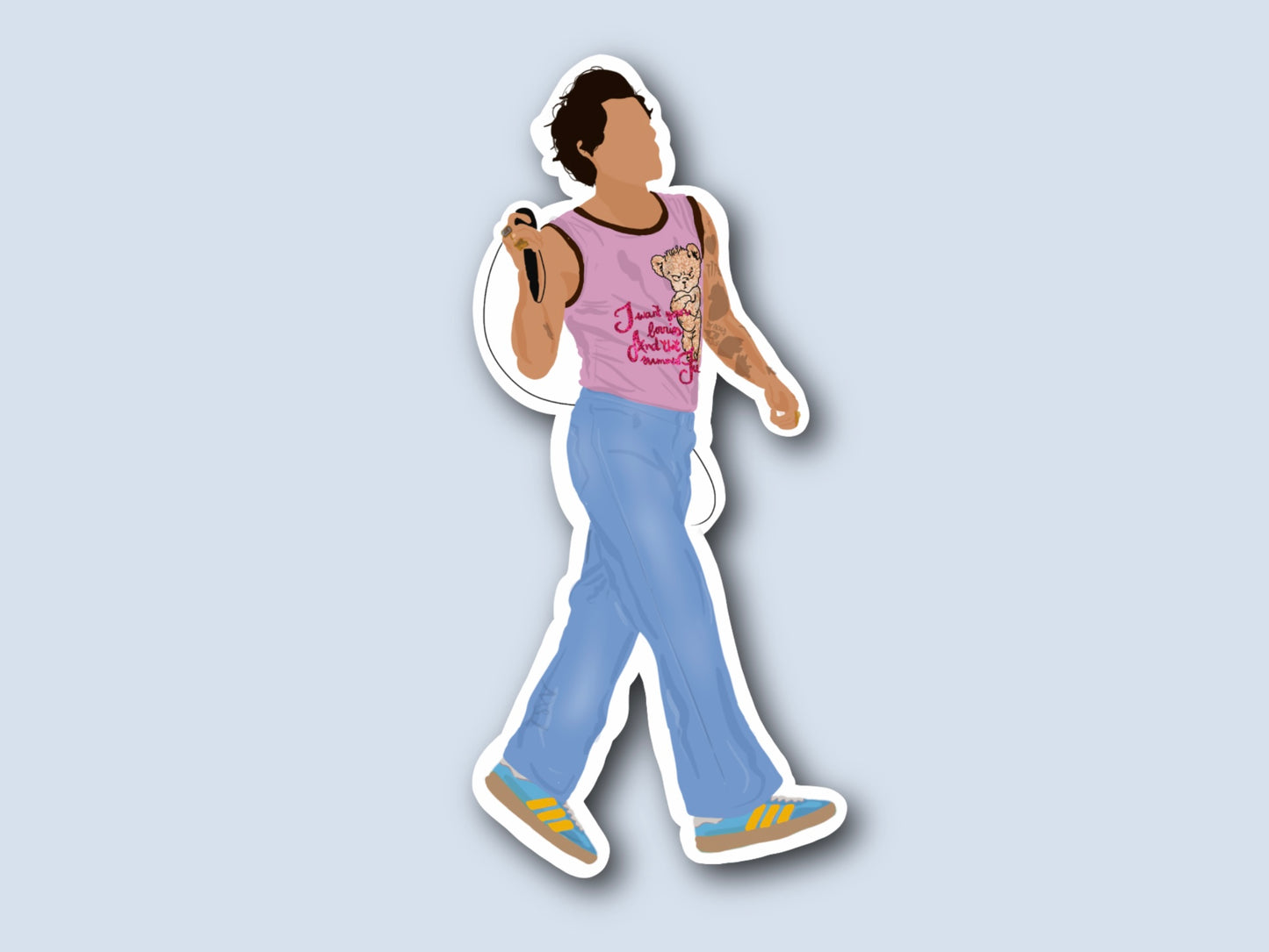 HSLOT22 LOS ANGELES N8 GLOSSY VINYL STICKER