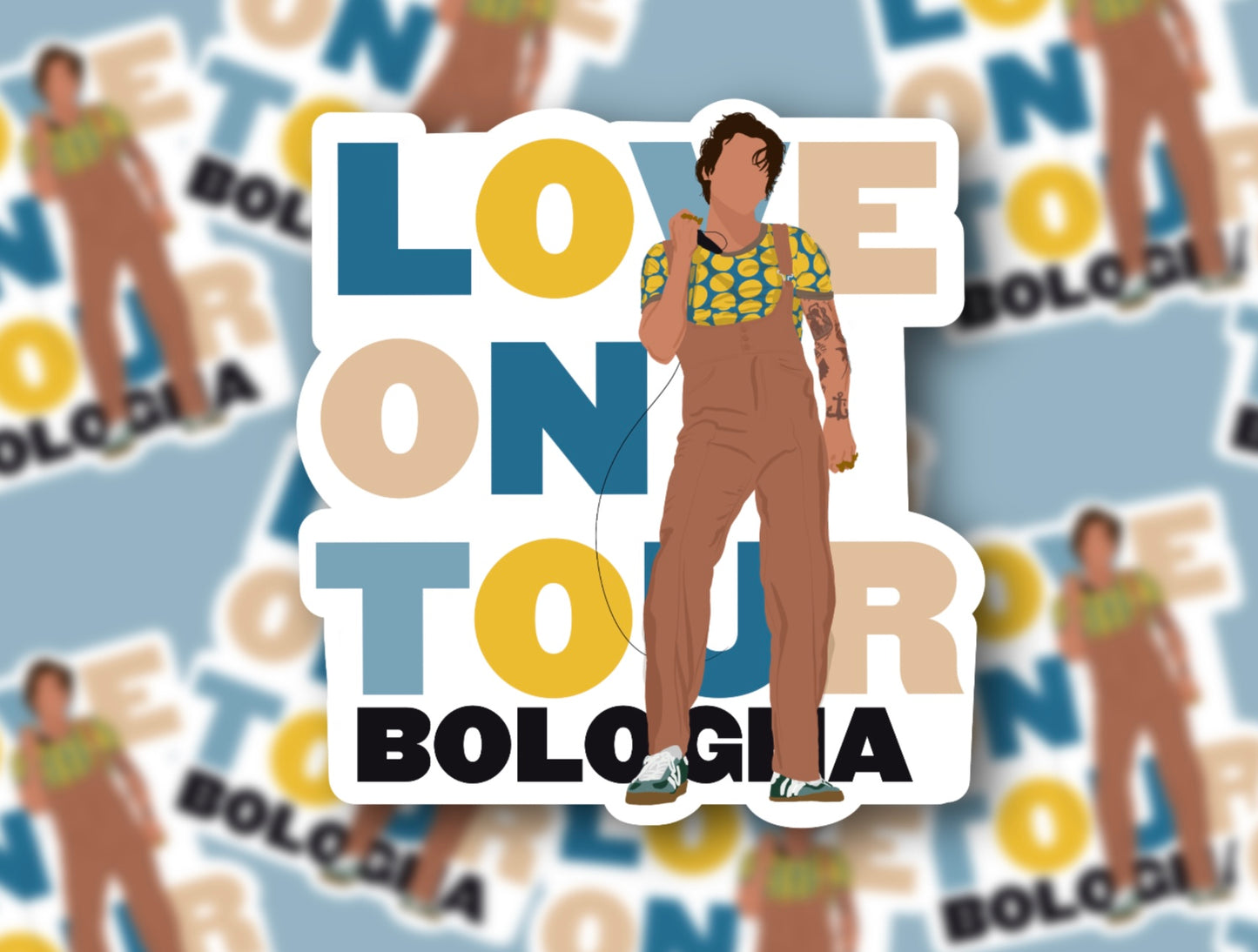 HSLOT22 BOLOGNA GLOSSY VINYL STICKER