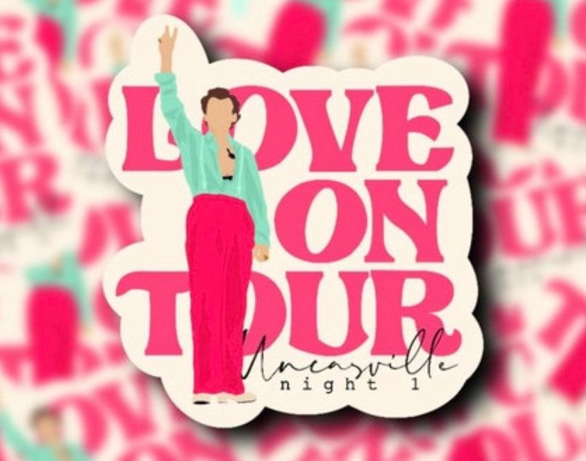Love on Tour 2021 Outfit Glossy Vinyl Stickers