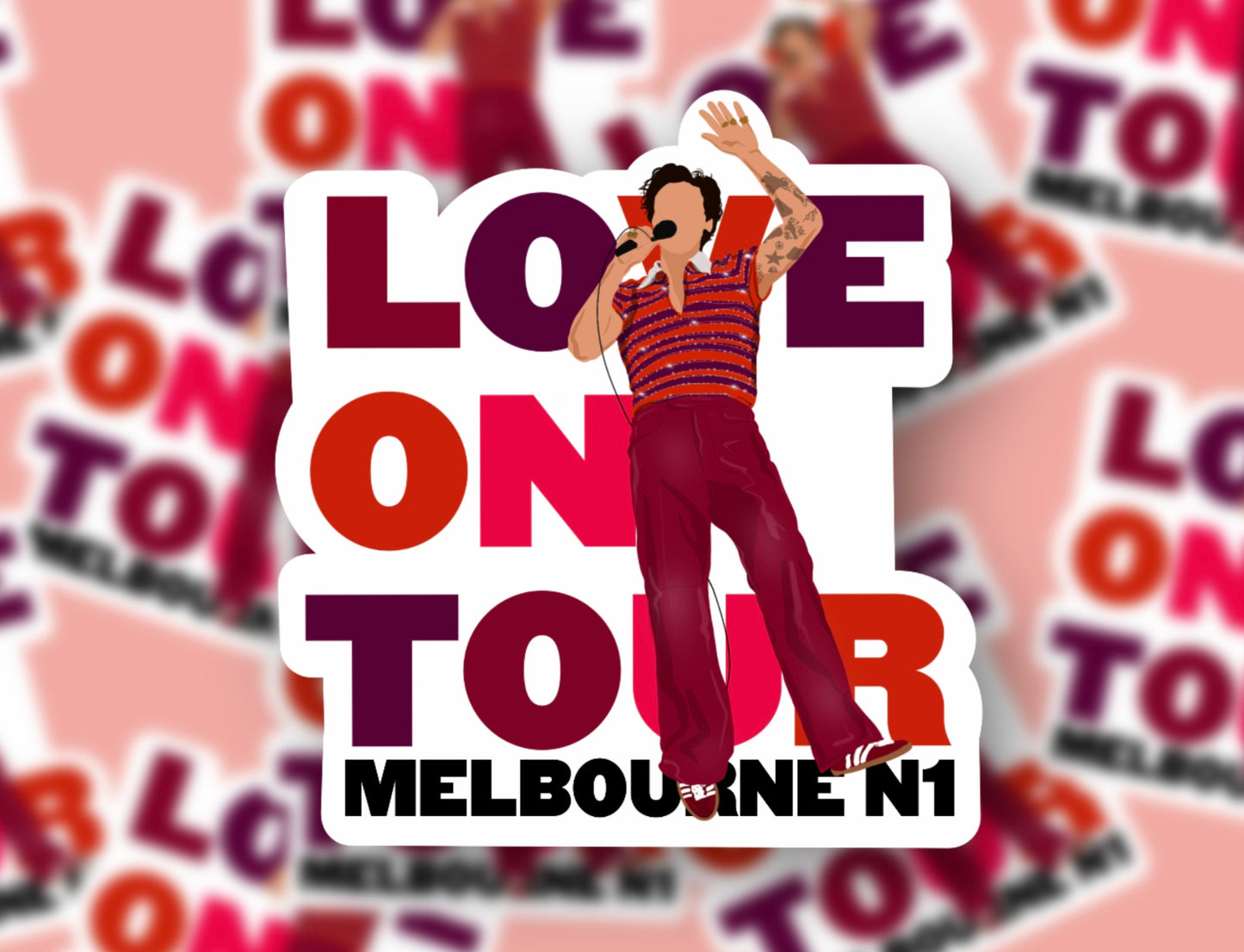 HSLOT23 MELBOURNE N1 GLOSSY VINYL STICKER