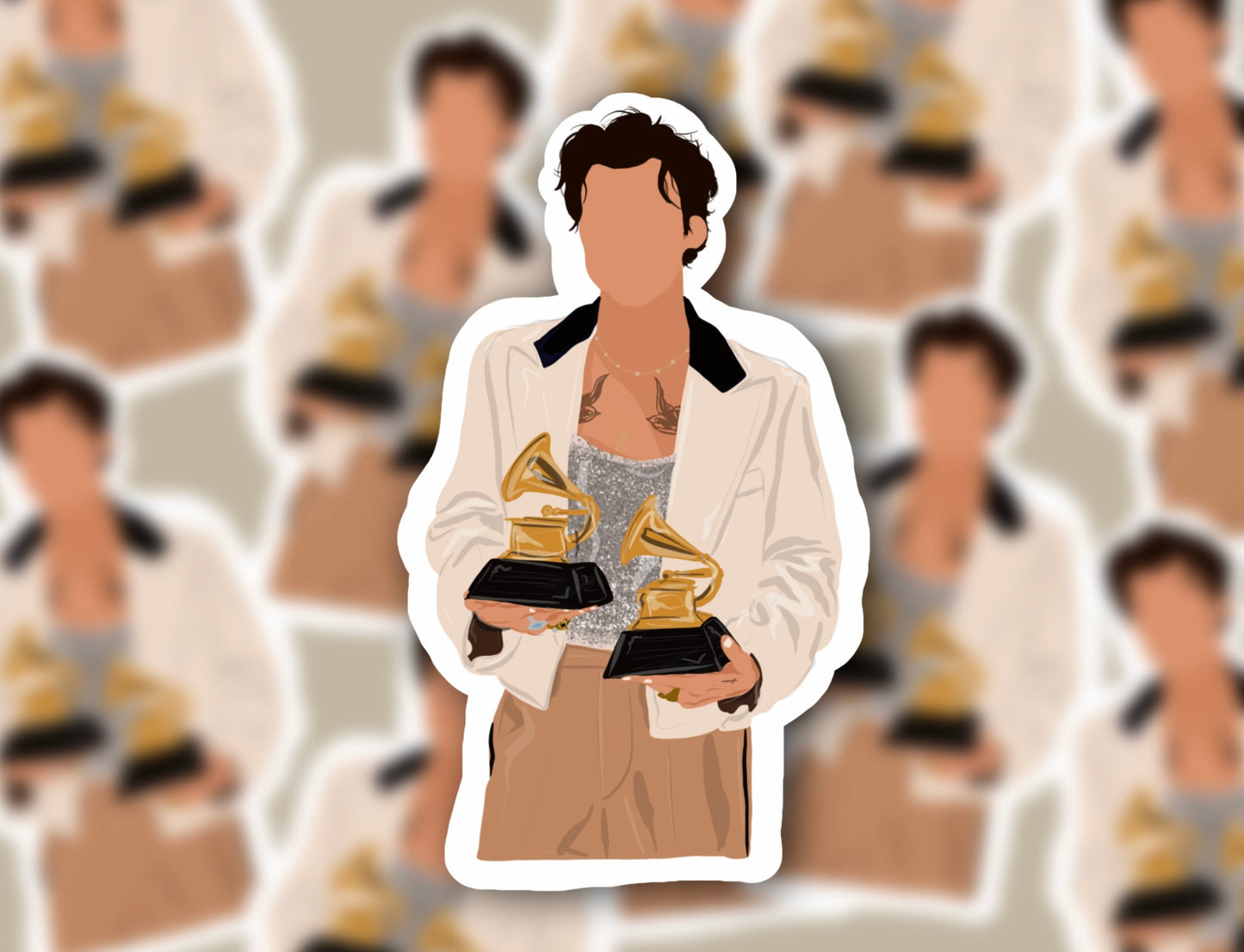 Harry 2023 AOY Grammy Winner Glossy Vinyl Sticker